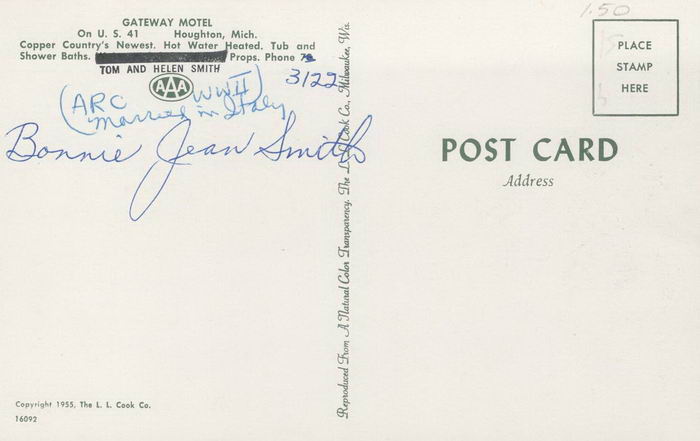 Gateway Motel - Old Postcard (newer photo)